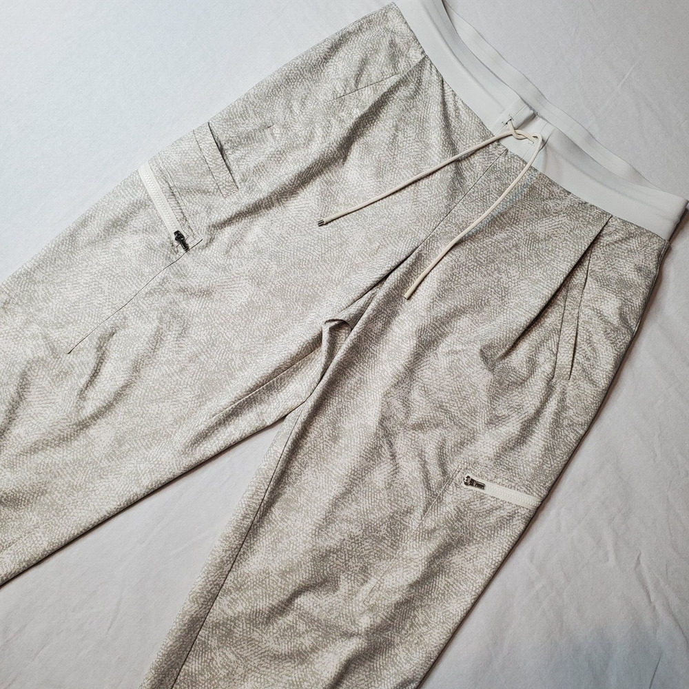 Athleta Womens Size 10 Venture Printed Jogger Pant Lightweight Viper Grey 980007